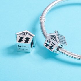 Pandora Style Silver Charm, Perfect Life With A Loving Home - SCC541