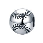 Pandora Style Silver Charm, Baseball Passion - SCC449