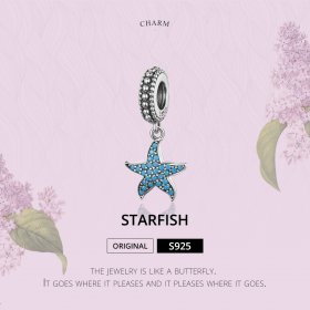 Silver Starfish Dangle - PANDORA Style - SCC1210
