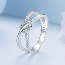 Pandora Style Love Knot Ring - BSR464