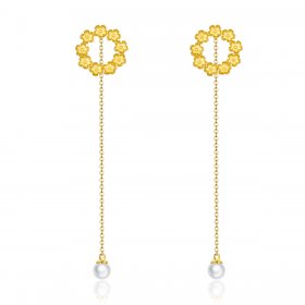 PANDORA Style Little Flower Drop Earrings - BSE290
