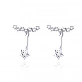 Pandora Style Silver Dangle Earrings, Reminiscences - BSE175