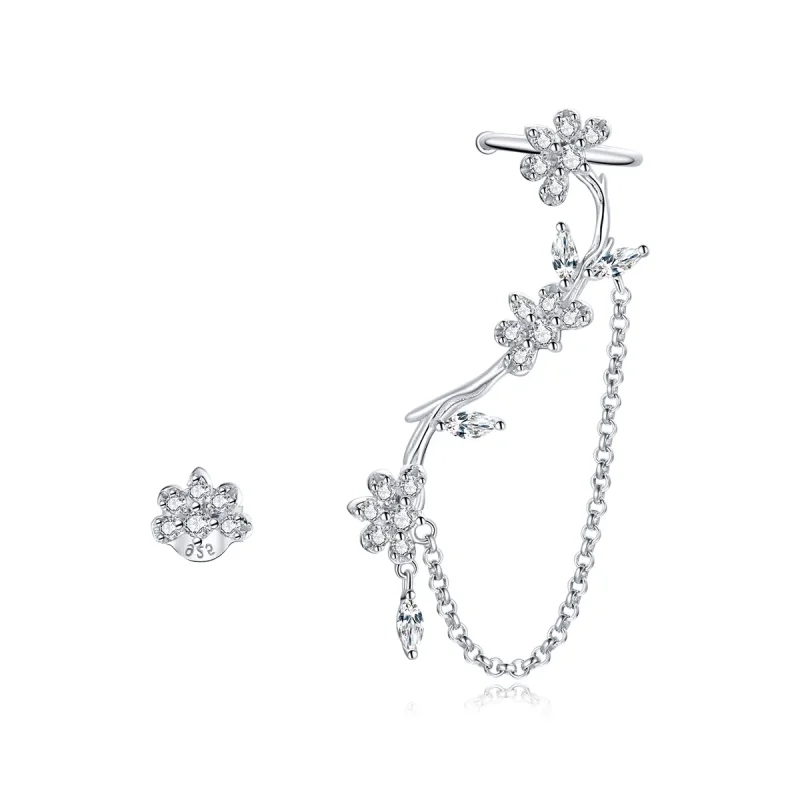 (image for) PANDORA Style Blossoms On Moshang Ear Clip - BSE476 - Product Image