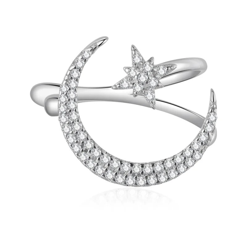 (image for) PANDORA Style Moon and Stars Ear Clip - BSE701 - Product Image