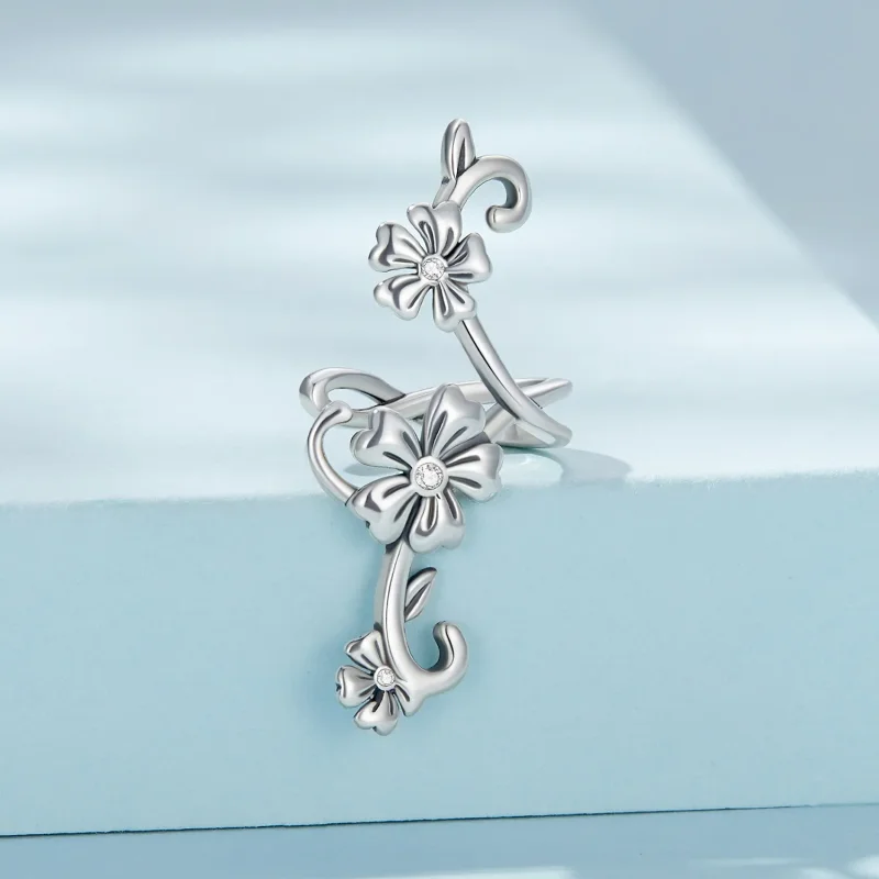(image for) PANDORA Style Pattern Ear Clip - SCE1512 - View 2
