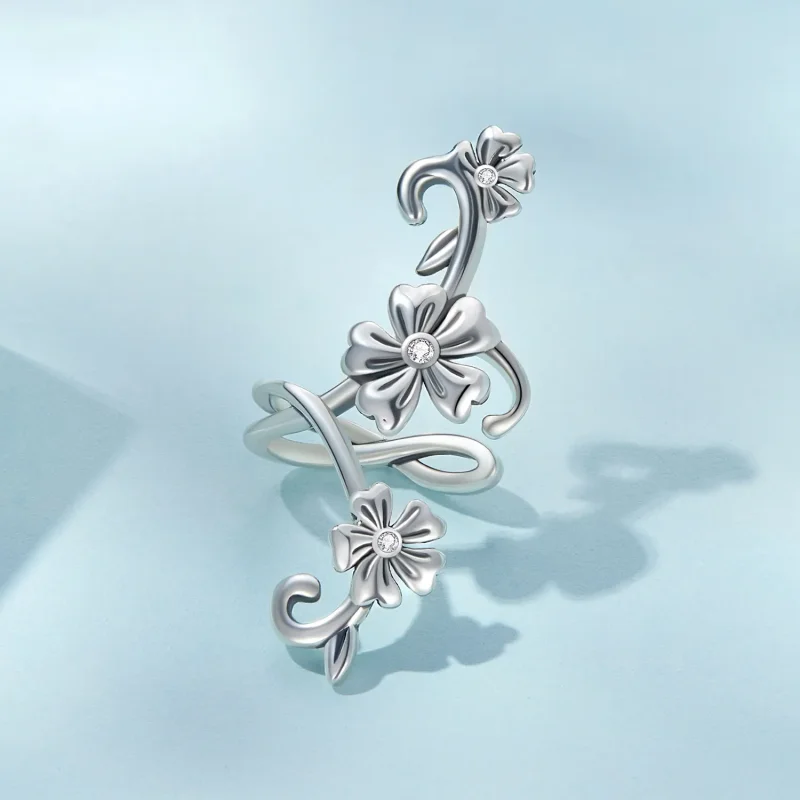 (image for) PANDORA Style Pattern Ear Clip - SCE1512 - View 3