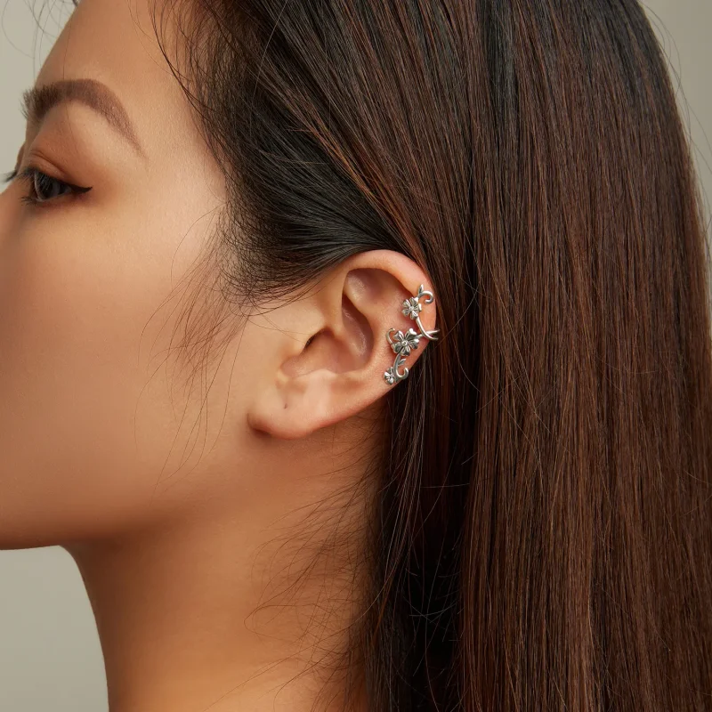 (image for) PANDORA Style Pattern Ear Clip - SCE1512 - View 6