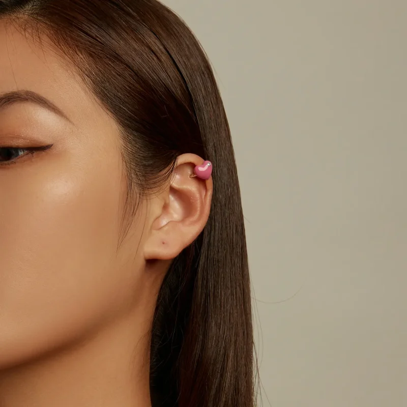 (image for) PANDORA Style Rose Red Heart Ear Clip - SCE1362 - View 6