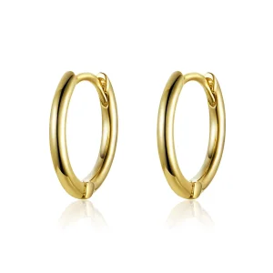 (image for) Gold-Plated Hoop Earrings - PANDORA Style - SCE558