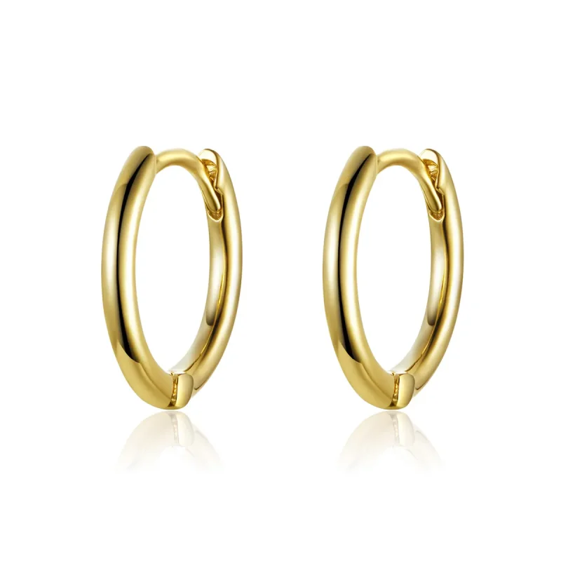 (image for) Gold-Plated Hoop Earrings - PANDORA Style - SCE558 - Product Image