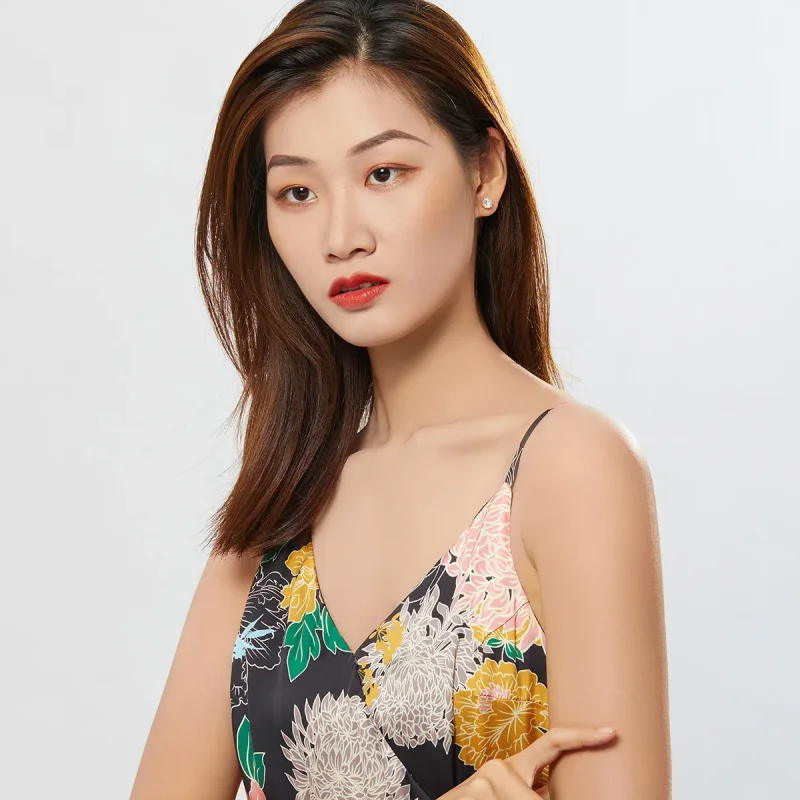 (image for) Gold-Plated Light Stud Earrings - PANDORA Style - SCE499-B - View 5