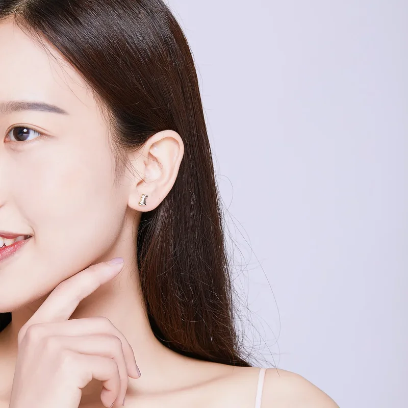 (image for) Gold-Plated Puppy Stud Earrings - PANDORA Style - SCE584-C - View 6