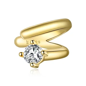 (image for) Pandora Style 18ct Gold Plated Ear Clip - SCE1076