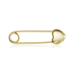 (image for) Pandora Style 18ct Gold Plated Stud Earrings, Snap-Pin Le Stud-Love - SCE1088