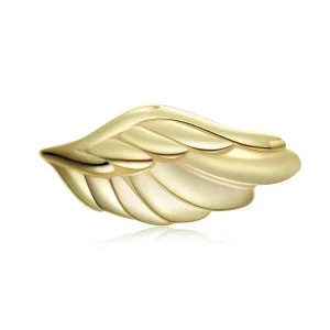 (image for) Pandora Style 18ct Gold Plated Stud Earrings, Wing - SCE1092