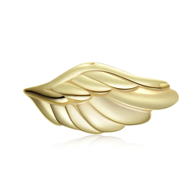 (image for) Pandora Style 18ct Gold Plated Stud Earrings, Wing - SCE1092 - Product Image