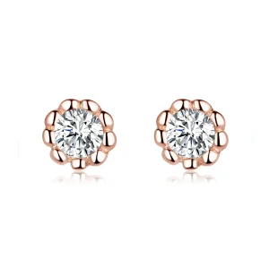(image for) Pandora Style Rose Gold Stud Earrings, Gentle Shine - BSE219