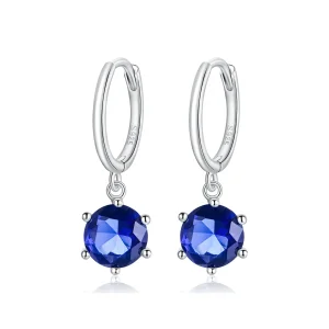 (image for) Pandora Style Silver Dangle Earrings, Cz - SCE1020-BU