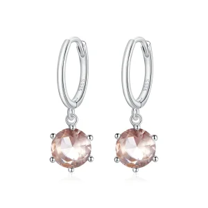 (image for) Pandora Style Silver Dangle Earrings, Cz - SCE1020-CG