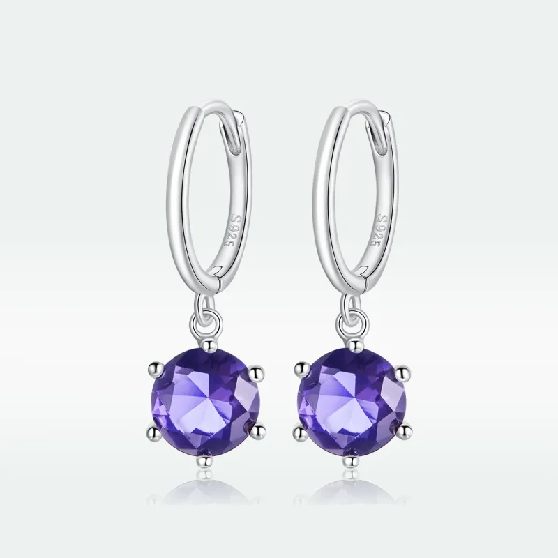 (image for) Pandora Style Silver Dangle Earrings, Dazzling Droplets - SCE1020-VT - View 5