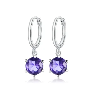(image for) Pandora Style Silver Dangle Earrings, Dazzling Droplets - SCE1020-VT
