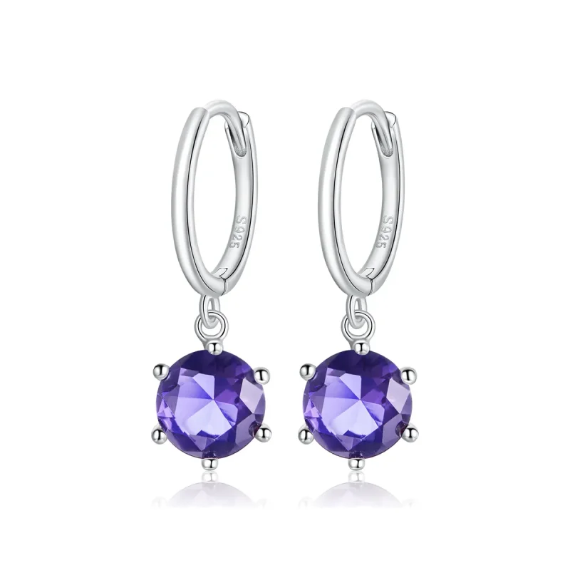 (image for) Pandora Style Silver Dangle Earrings, Dazzling Droplets - SCE1020-VT - Product Image