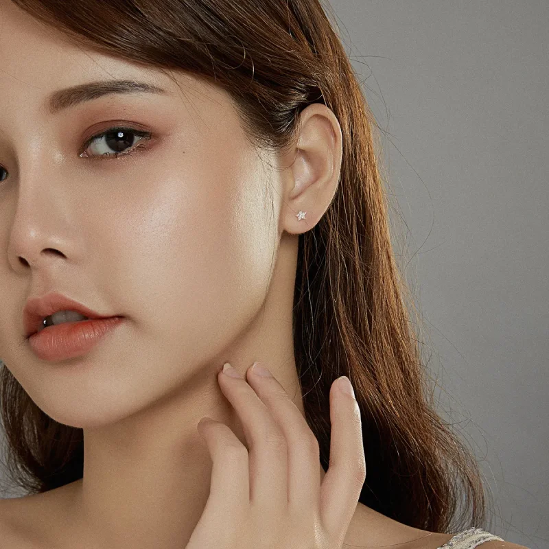 (image for) Pandora Style Silver Dangle Earrings, Dreamy Moon & Stars - BSE431 - View 7