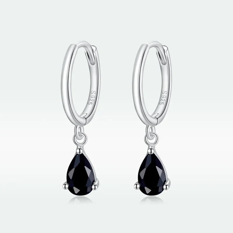 (image for) Pandora Style Silver Dangle Earrings, Drop - SCE1018-BK - View 5