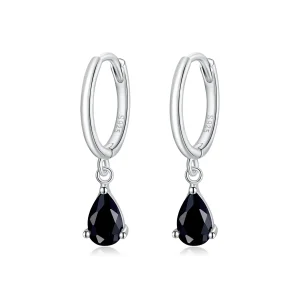 (image for) Pandora Style Silver Dangle Earrings, Drop - SCE1018-BK