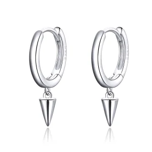 (image for) Pandora Style Silver Dangle Earrings, Geometry - SCE744