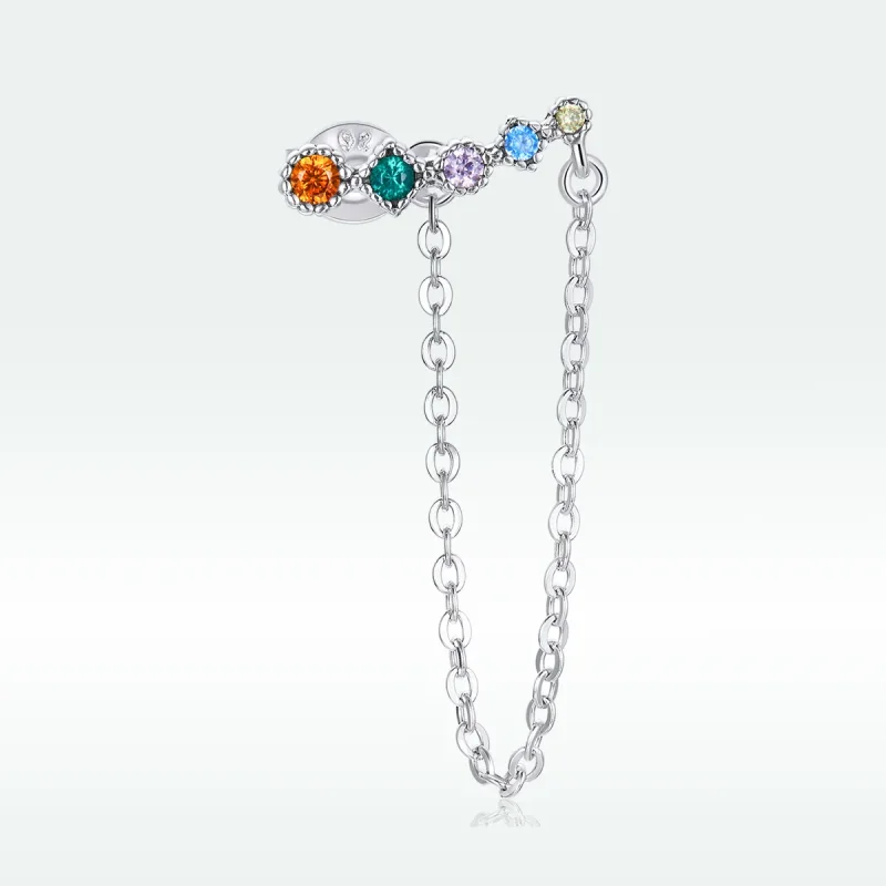 (image for) Pandora Style Silver Dangle Earrings, Goddess - SCE1067 - View 4