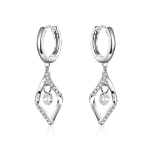(image for) Pandora Style Silver Dangle Earrings, Shining - BSE322