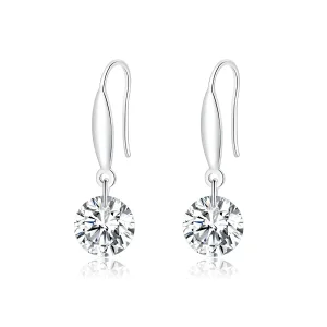 (image for) Pandora Style Silver Dangle Earrings, Shining Girl - BSE212