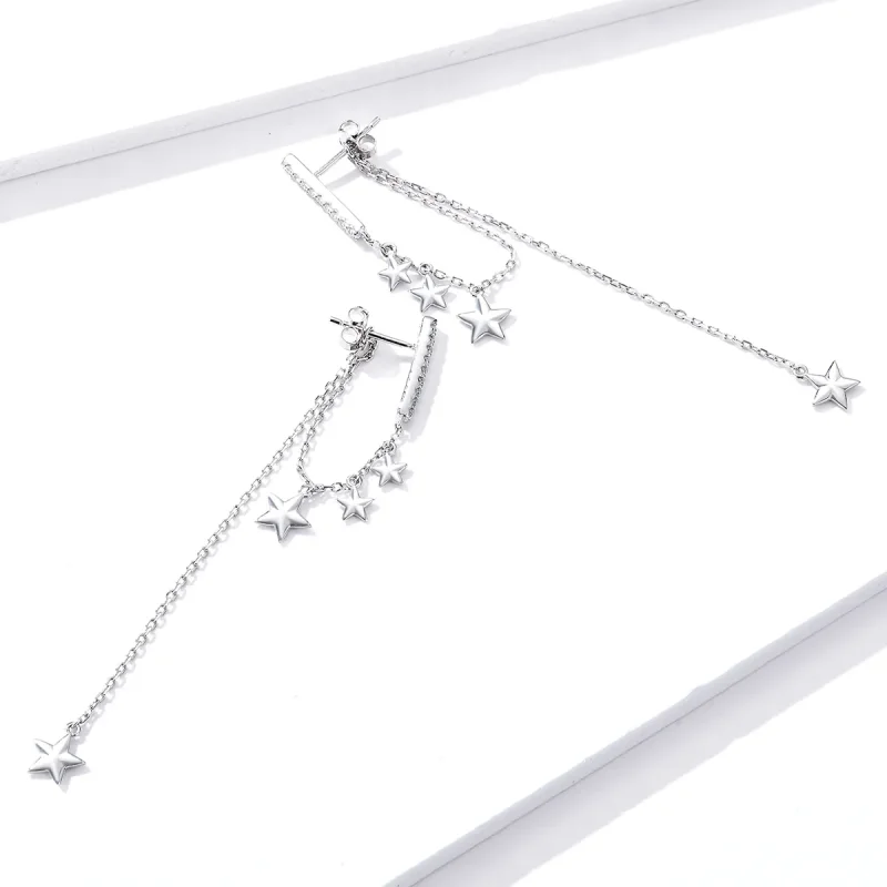 (image for) Pandora Style Silver Dangle Earrings, Shining Mango - BSE349 - View 3