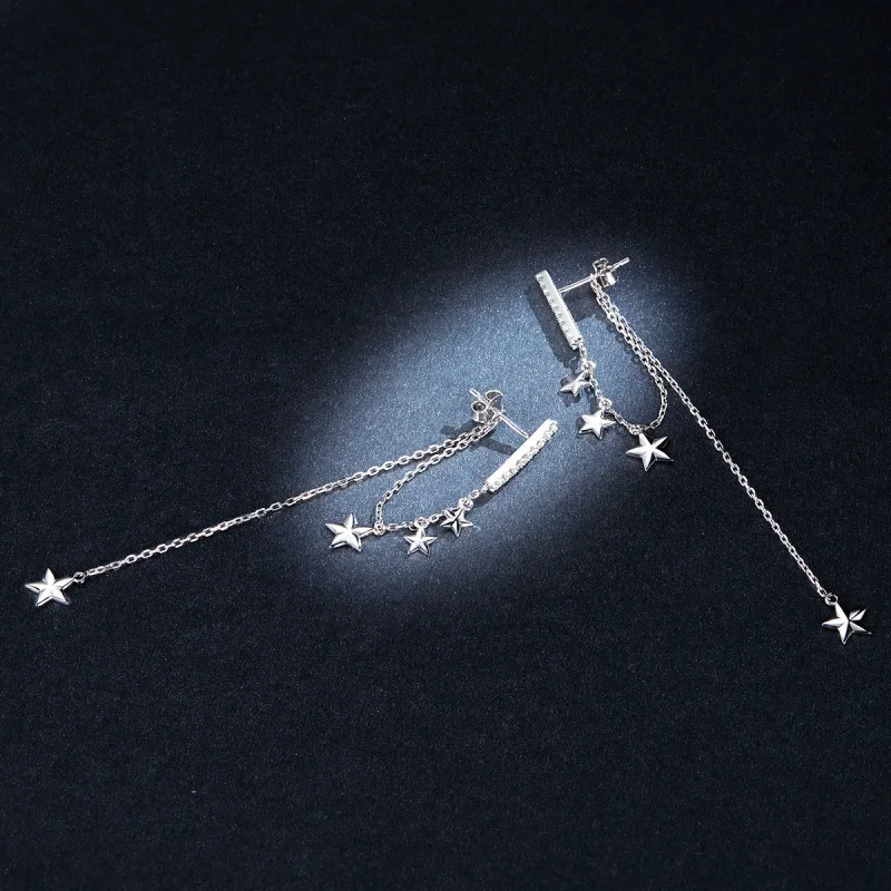 (image for) Pandora Style Silver Dangle Earrings, Shining Mango - BSE349 - View 5