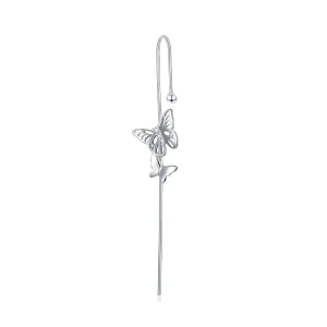 (image for) Pandora Style Silver Dangle Earrings, Stylish Ear Needles - SCE1132