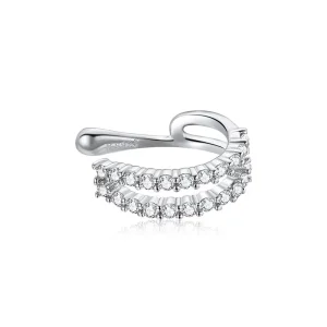 (image for) Pandora Style Silver Ear Clip, Dazzling - SCE904