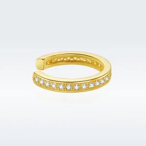 (image for) Pandora Style Silver Ear Clip, Simple - SCE998-B