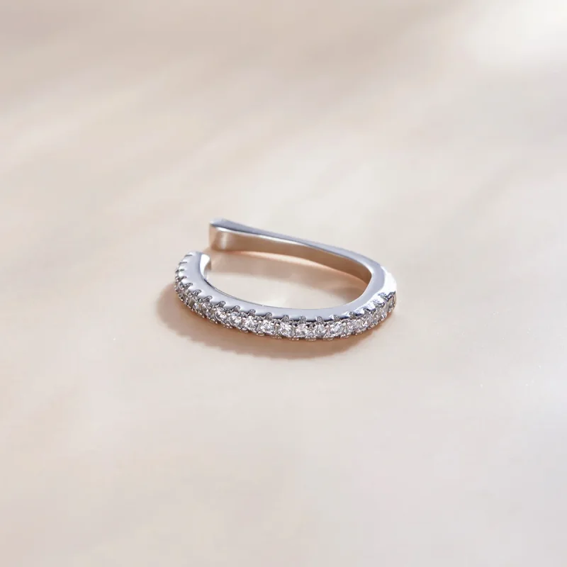 (image for) Pandora Style Silver Ear Clip, Single Ear Clip - SCE1022 - View 2