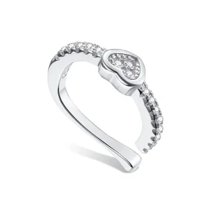 (image for) Pandora Style Silver Ear Clip, Single Ear Clip - SCE1023