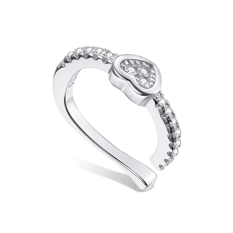 (image for) Pandora Style Silver Ear Clip, Single Ear Clip - SCE1023 - Product Image