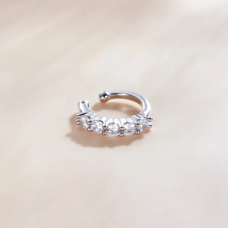 (image for) Pandora Style Silver Ear Clip, Single Ear Clip - SCE1026 - View 2