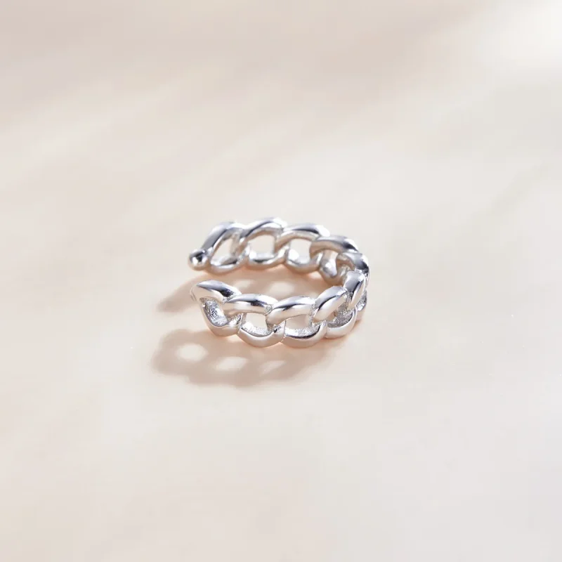 (image for) Pandora Style Silver Ear Clip, Single Ear Clip - SCE1027 - View 2