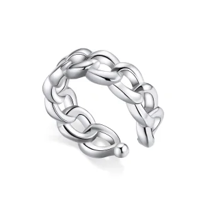 (image for) Pandora Style Silver Ear Clip, Single Ear Clip - SCE1027