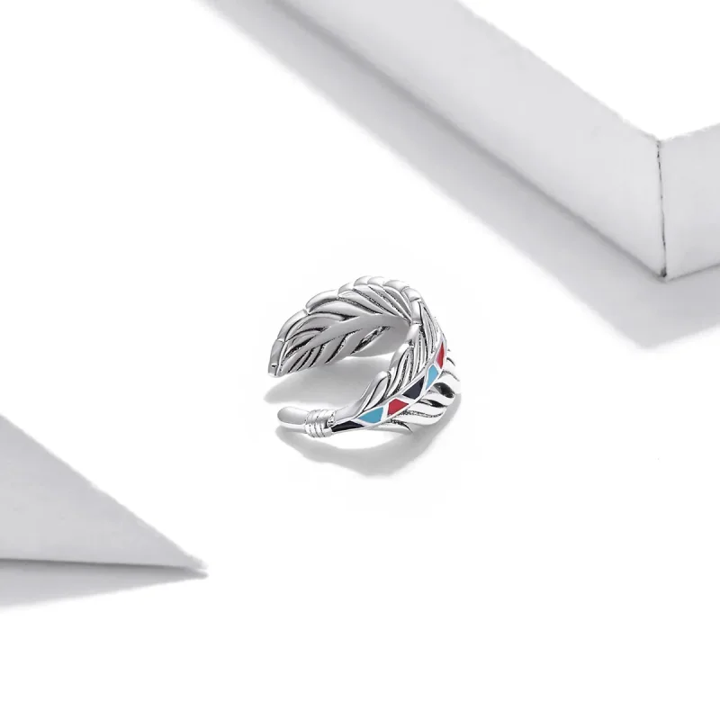 (image for) Pandora Style Silver Ear Clip, Wings - SCE1114 - View 3