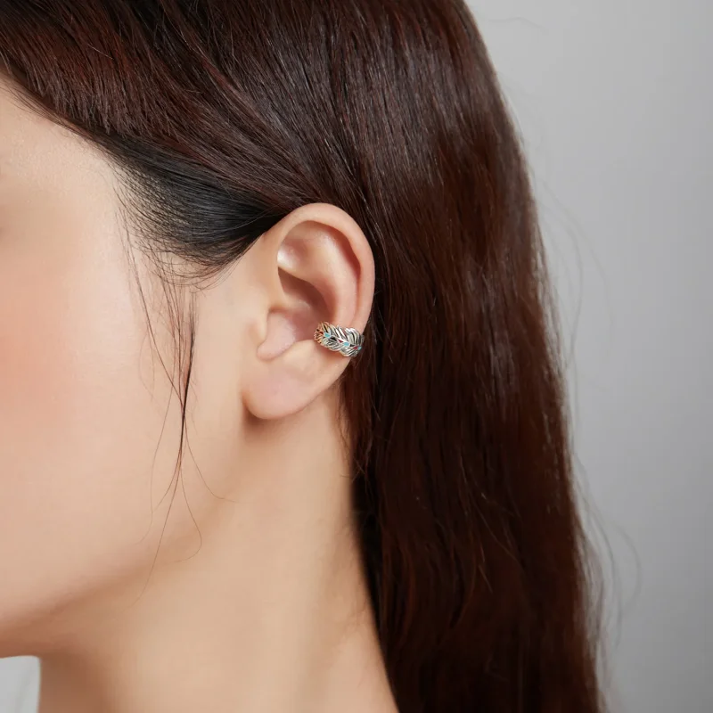 (image for) Pandora Style Silver Ear Clip, Wings - SCE1114 - View 5