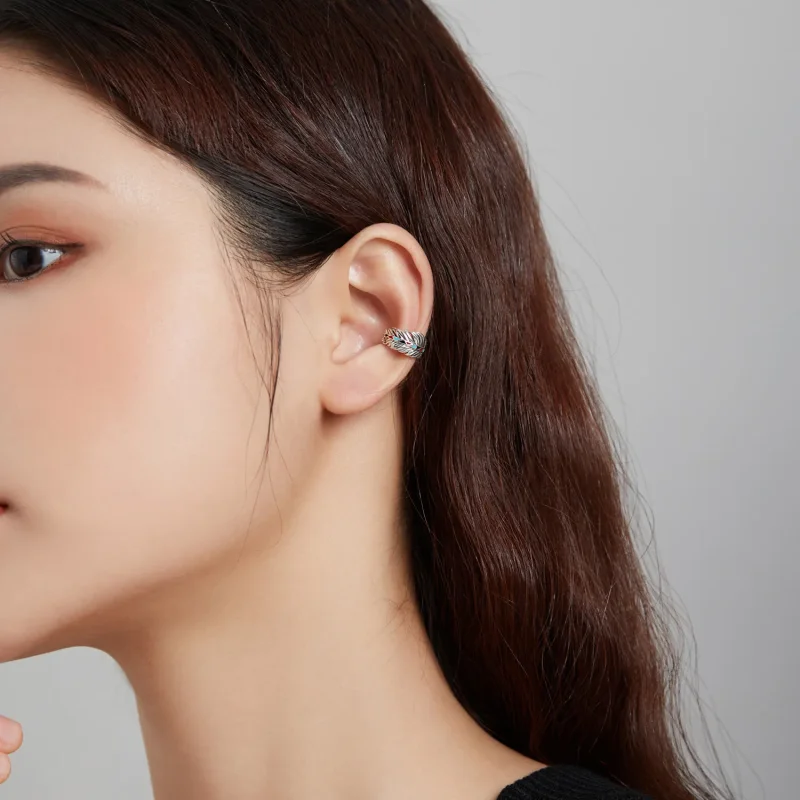 (image for) Pandora Style Silver Ear Clip, Wings - SCE1114 - View 6