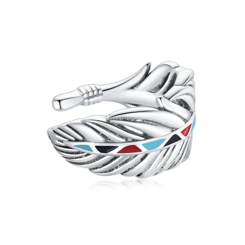 (image for) Pandora Style Silver Ear Clip, Wings - SCE1114 - Product Image