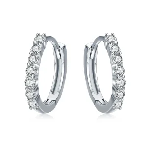 (image for) Pandora Style Silver Hoop Earrings - SCE351-1H