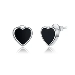 (image for) Pandora Style Silver Stud Earrings, Agate Love - SCE915